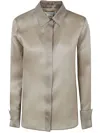 Max Mara Sfilata Nola Silk Shirt In Green