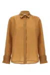 Max Mara 'nola' Sheer Fabric Shirt With Long Sleeves