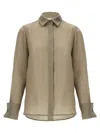 Max Mara Nola Silk Shirt In Green