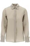 Max Mara Nola Organdy Shirt Clothing In Brown