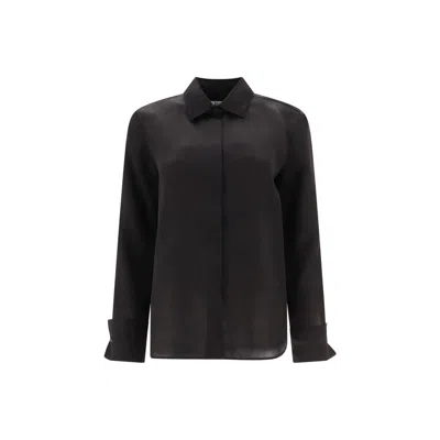 Max Mara 'nola' Silk Shirt In Black