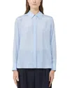 Max Mara Nola Silk Shirt In Blue
