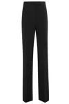 Max Mara Tailored Trousers With Pockets And Belt Loops In Black