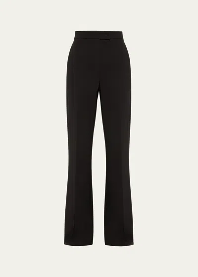 Max Mara Norcia Flare Jersey Trousers In Black