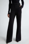 Max Mara Norcia Pleated Jersey Straight Pants In Black