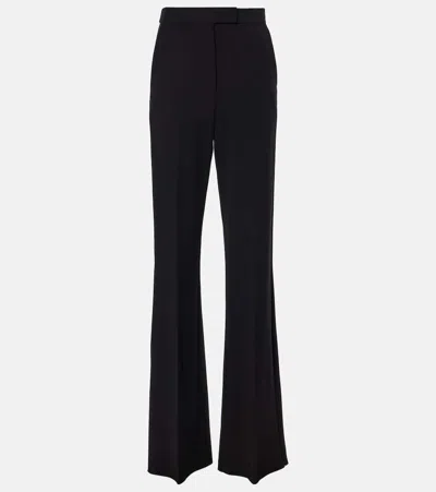 MAX MARA NORCIA PLEATED JERSEY STRAIGHT PANTS