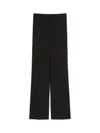 Max Mara Wool Tuxedo Trousers In Black