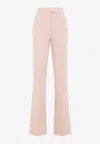 Max Mara Flared Leg Viscose Norcia Pants In Nude
