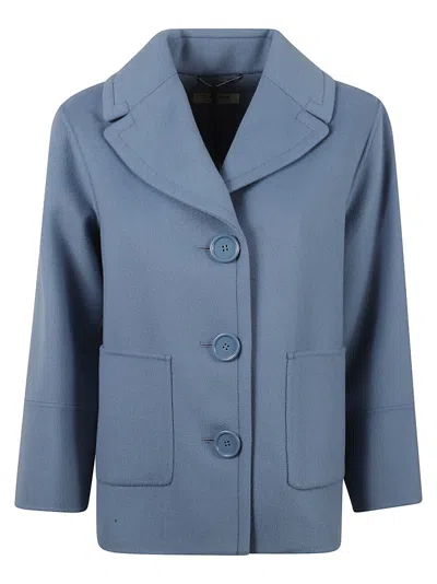 Max Mara Notched Collar Coat With Three Buttons