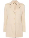 Max Mara Notched-lapels Single-breasted Blazer In Neutrals