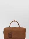Max Mara Nubuck Leather Crossbody Satchel Bag