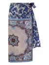 Max Mara Nuevo Midi Skirt In 蓝色
