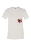 Max Mara Nunzio - Short-sleeved T-shirt With Pocket And Embroidery