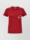 Max Mara Logo Embellished Crewneck T-shirt In Red