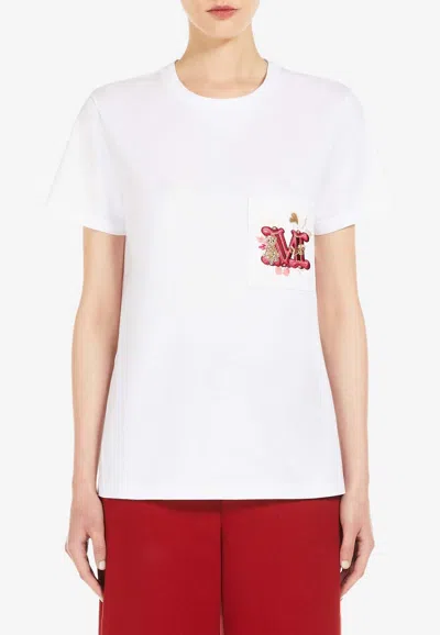 MAX MARA NUNZIO MONOGRAM CREWNECK T-SHIRT