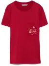 Max Mara Logo Embellished Crewneck T-shirt In Red