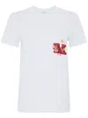 Max Mara Logo-embroidered Crewneck T-shirt In White