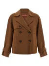 Max Mara Nupar Double-breasted Jacket In Brown
