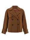 Max Mara Nupar Double-breasted Jacket In Brown