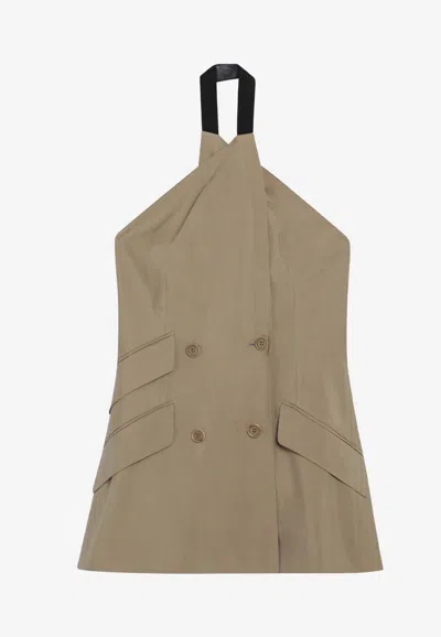 MAX MARA NURAGHE TAILORED HALTER TOP