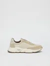 Max Mara Nylon And Leather Running Shoes In Turtledove