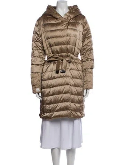 Pre-owned Max Mara Nylon Coat In Neutral