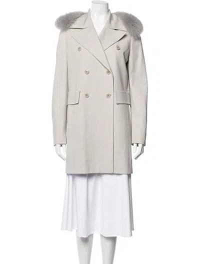 Pre-owned Max Mara Nylon Coat In Neutral