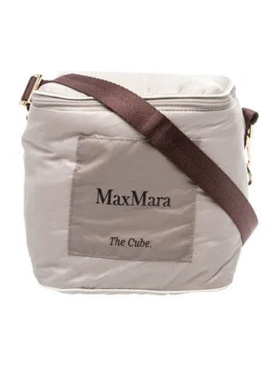 Pre-owned Max Mara Nylon Crossbody Bag In Neutrals