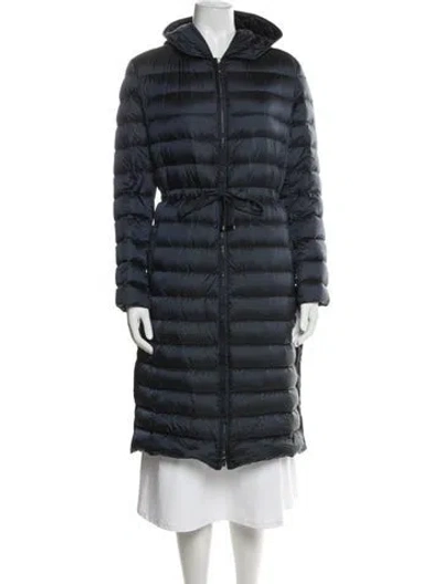 Pre-owned Max Mara Nylon Down Coat In Blue