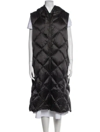 Pre-owned Max Mara Nylon Down Coat In Gray