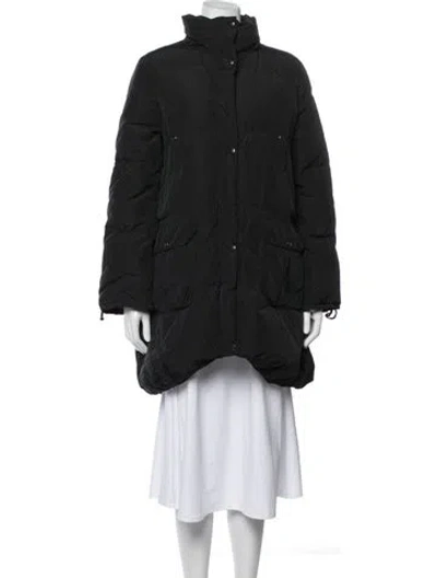 Pre-owned Max Mara Nylon Down Coat In Grey