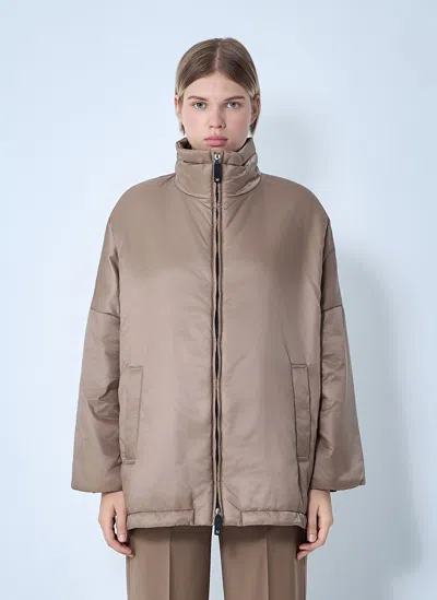 Max Mara Nylon Jacket In Neutral