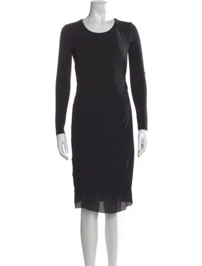 Pre-owned Max Mara Nylon Knee-length Dress In Black