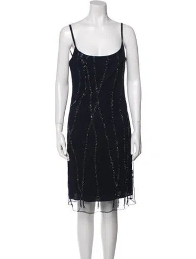 Pre-owned Max Mara Nylon Long Dress In Blue