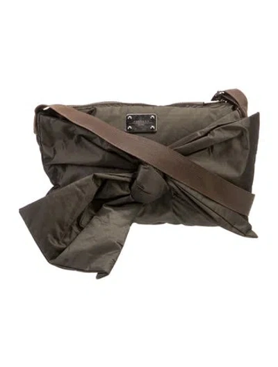 Pre-owned Max Mara Nylon Messenger Bag In Gray