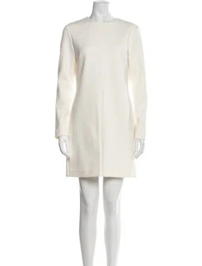 Pre-owned Max Mara Nylon Mini Dress In Neutral