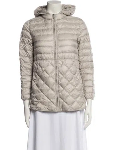 Pre-owned Max Mara Nylon Printed Jacket In Neutral