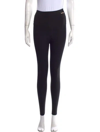Pre-owned Max Mara Nylon Skinny Leg Pants In Black