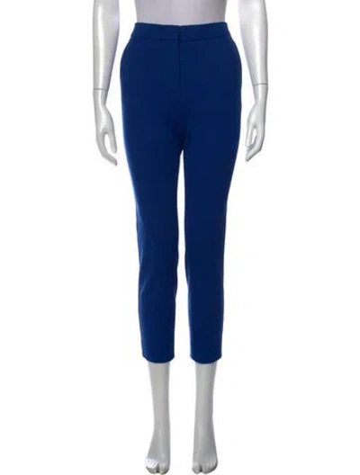 Pre-owned Max Mara Nylon Straight Leg Pants In Blue
