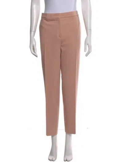 Pre-owned Max Mara Nylon Straight Leg Pants In Pink