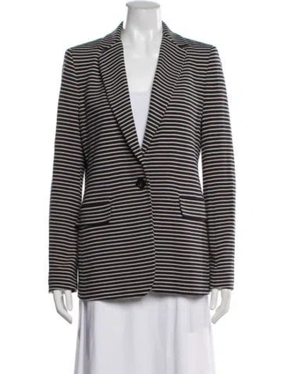 Pre-owned Max Mara Nylon Striped Blazer In Multicolor