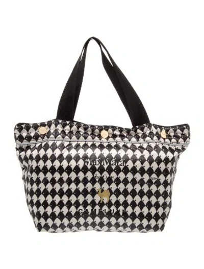 Pre-owned Max Mara Nylon Top Handle Bag In Multi