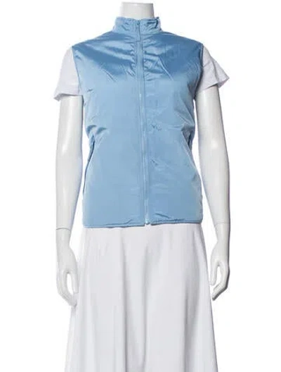 Pre-owned Max Mara Nylon Vest In Blue