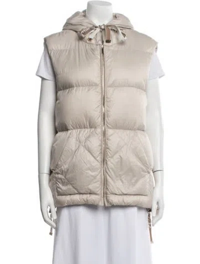 Pre-owned Max Mara Nylon Vest In Neutrals