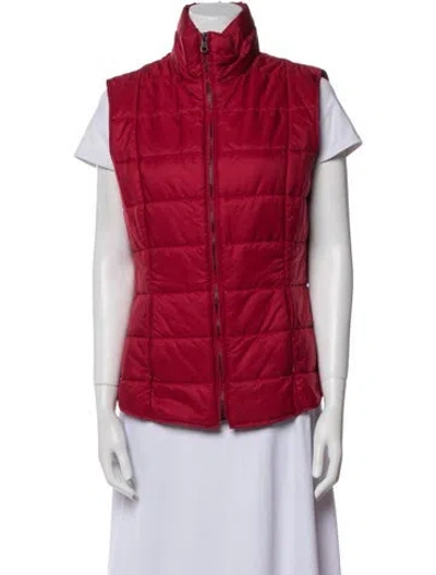 Pre-owned Max Mara Nylon Vest In Red
