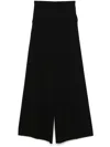 Max Mara Stretch Wool Pants In Black
