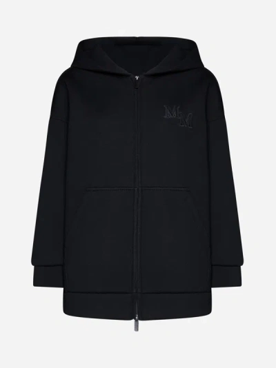 Max Mara Wool Oversized Sweatshirt In Black