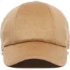 Max Mara Obliqua Cashmere Baseball Cap In Camel
