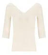 Max Mara Weekend Oceano Ecru Top In Neutral