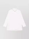 Max Mara High-neck Cashmere Top With Subtle Cuff Detailing In White